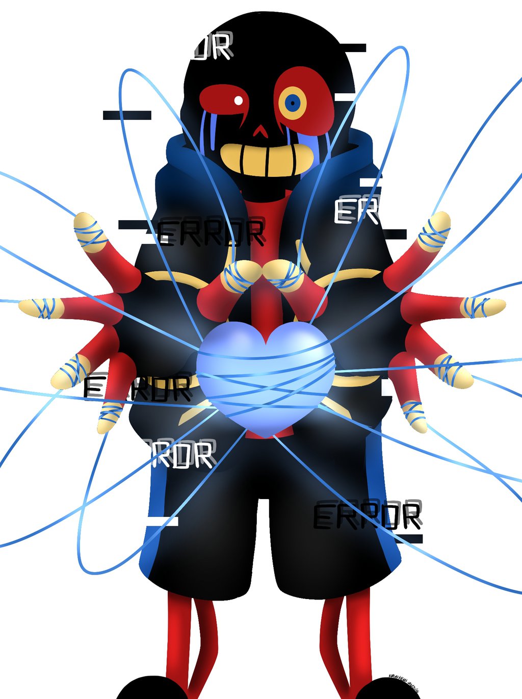 Errorsans Undertale Au Fanon Wiki Fandom - errorsans face v2 roblox