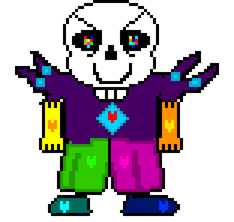 Human Undertale Rainbow Soul