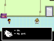 Alphys first meeting