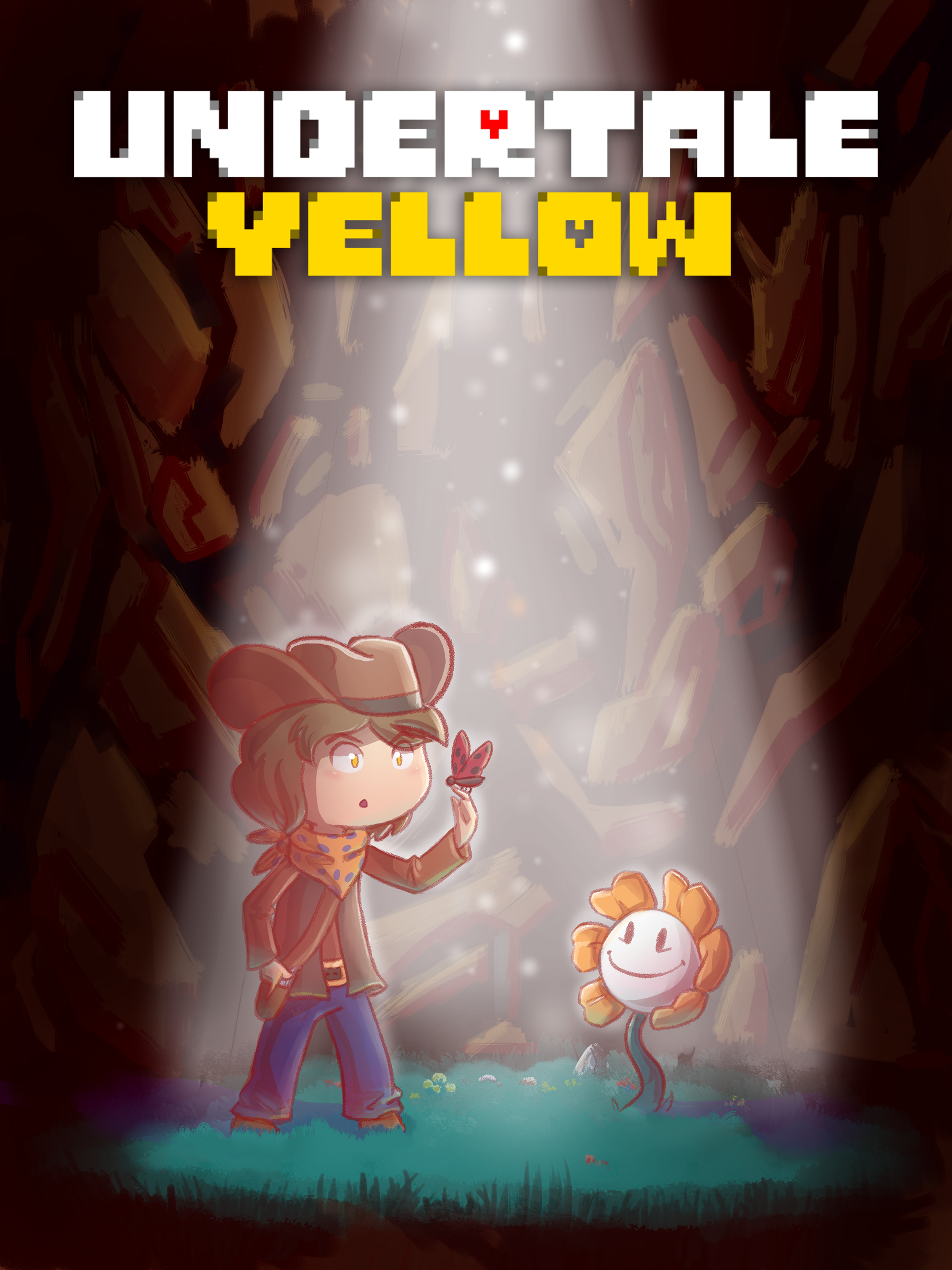 Undertale yellow. Undertale Yellow Кловер. Андертейл Йеллоу. Undertale желтая. Жёлтая душа андертейл.