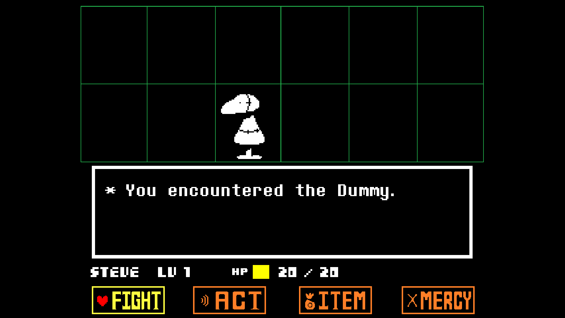 Imagen UndertaleFightingTheDummy.png Wikia Undertale FANDOM