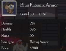 Blue Phoenix Armor