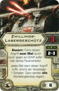 Zwillings-Lasergeschütz