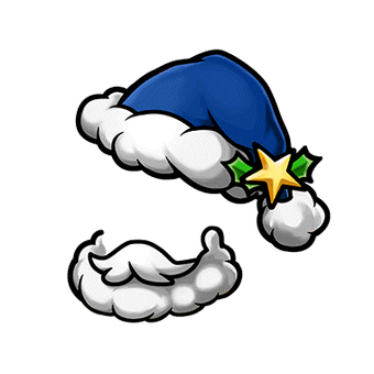 Blue Santa Hat Beard Gear Unison League Wiki Fandom