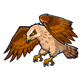 stuffed hawk