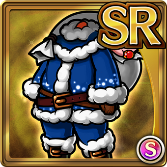 blue santa costume