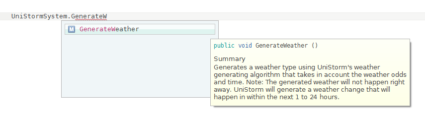 GenerateWeather