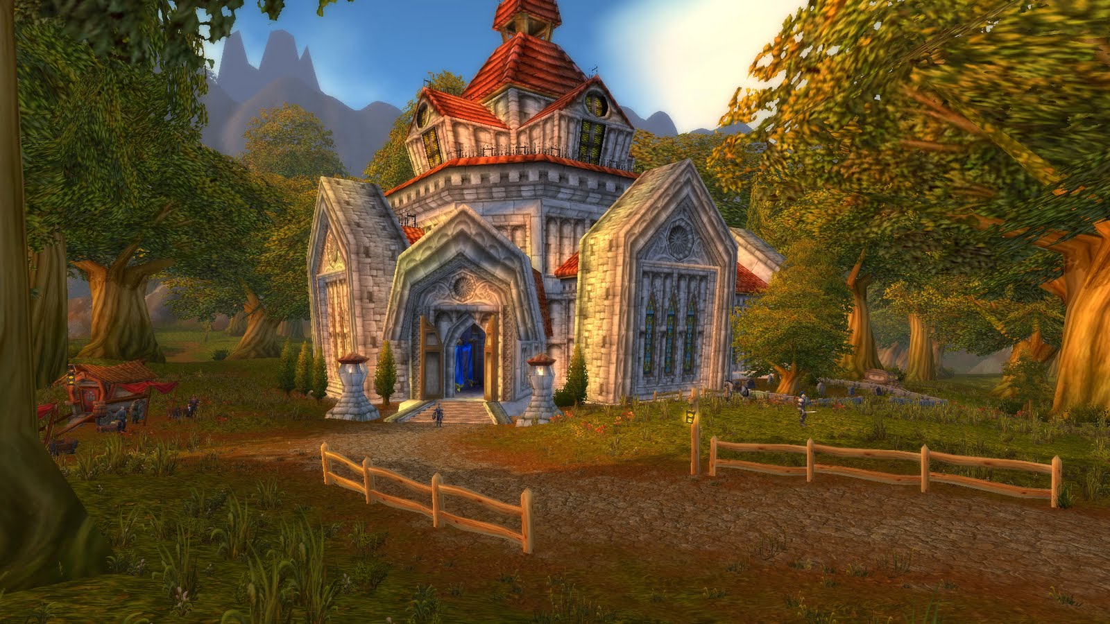 Human Starting Zone in World of Warcraft (Northshire Abbey)