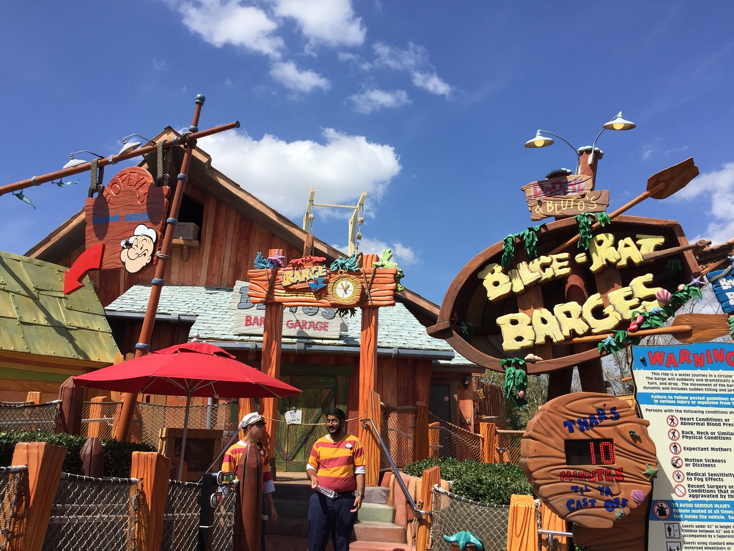 Popeye And Bluto S Bilge Rat Barges Universal Orlando