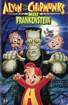 Alvin and the chipmunks meet frankenstein vhs cover