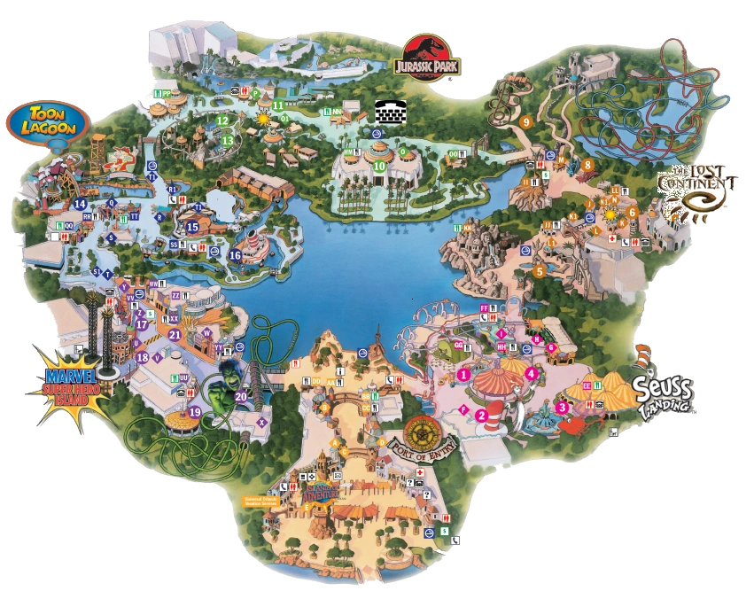 Image Islands of Adventure Map png - Latest