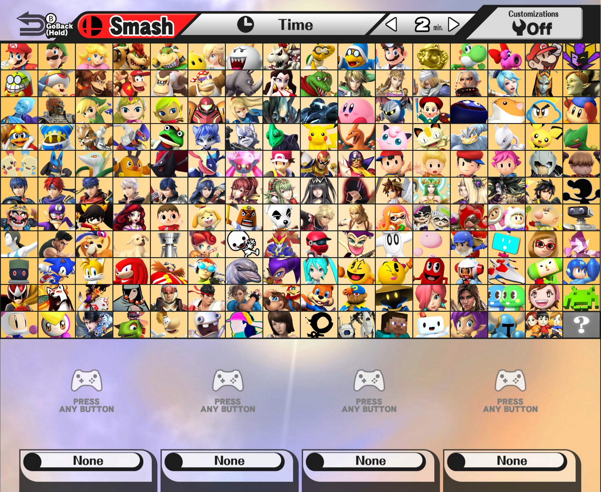 Image Super smash bros wii u personal roster improved by obsessor23