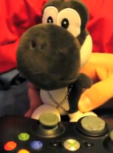 black yoshi sml plush