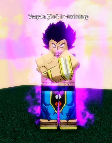 Vegeta God Of Destruction In Training Unofficial Dragon Ball Ultimate Roblox Wiki Fandom - by the power of god roblox