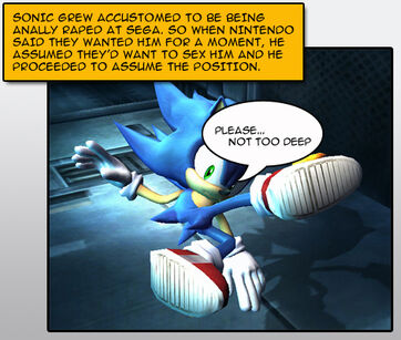 It's all Sonic the hedgehog knows...