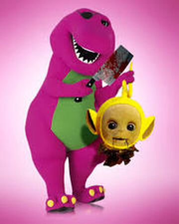 Evil Barney The Dinosaur Unteletubbies Wiki Fandom - po killed tinky winky roblox