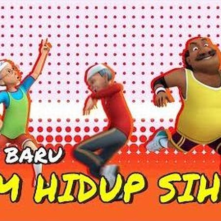 Poster Gaya Hidup Sihat Kartun
