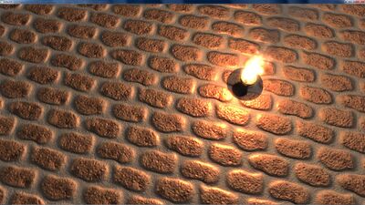 Urho Blender seamless procedural material bricks