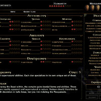 Character Sheet Vampire The Masquerade Bloodlines Wiki