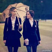 Lissa and Rose walking in Academy