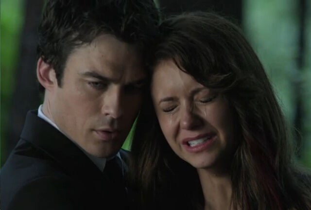 Image - Elena-and-damon-funeral-scene.jpg | The Vampire Diaries Wiki ...