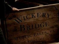 Wickerybridge schild