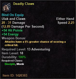 Deadly Claws