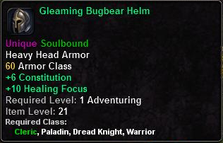 Gleaming Bugbear Helm