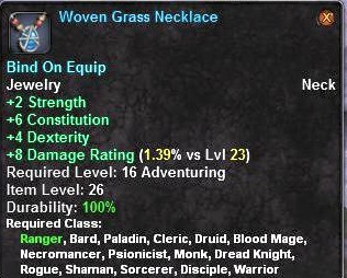 Woven Grass Necklace
