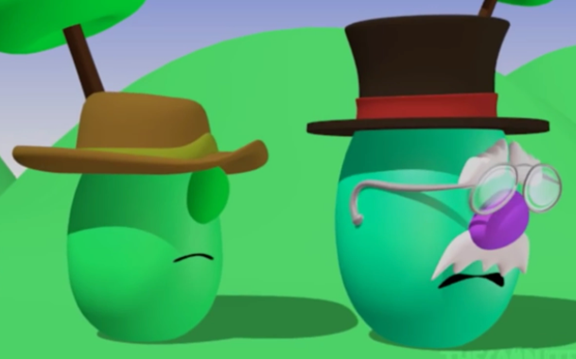 Tom Grape With Brown Hat And Pa Grape Model | VeggieTales Wiki | FANDOM