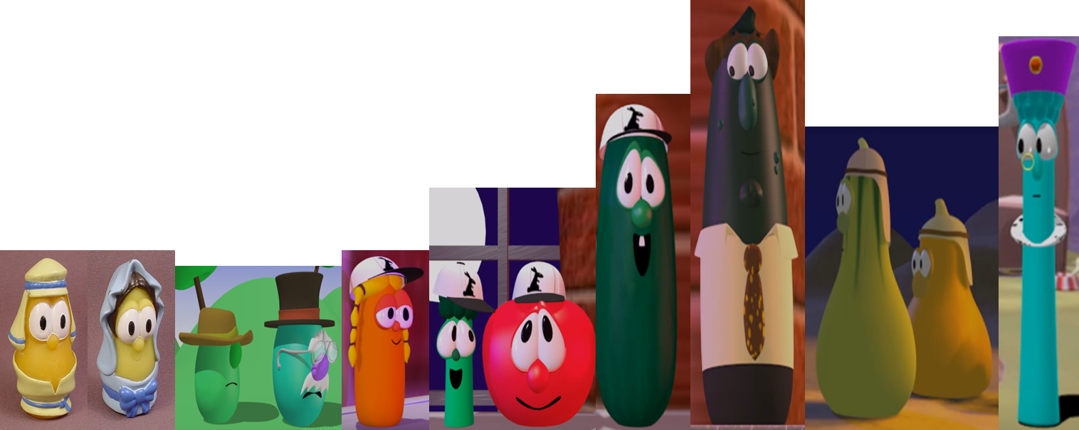 12 Joseph Gourd Pvc Figure Mary Gourd Pvc Figure Nativity VeggieTales