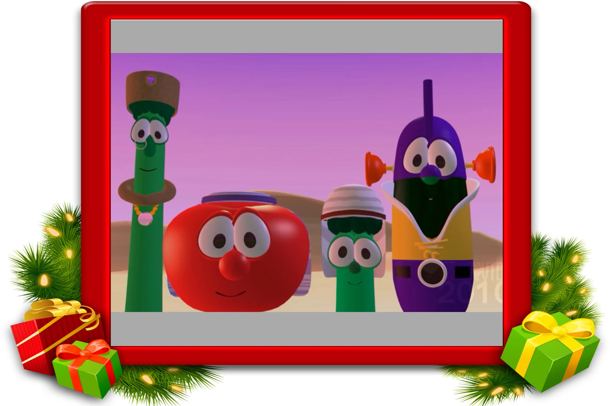 Archiabld Asparagus Bob the Tomato Junior Asparagus LarryBoy Frame