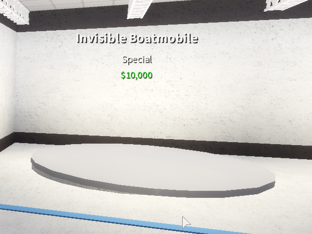 Invisible Boatmobile Roblox Vehicle Simulator Wiki - how to get invisible head in roblox