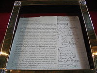 Indepedence treaty of Bolivia
