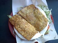 Patacon con queso