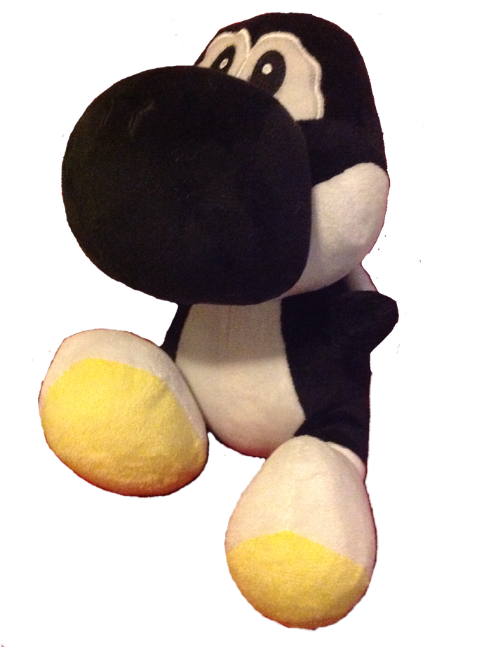 black yoshi plush