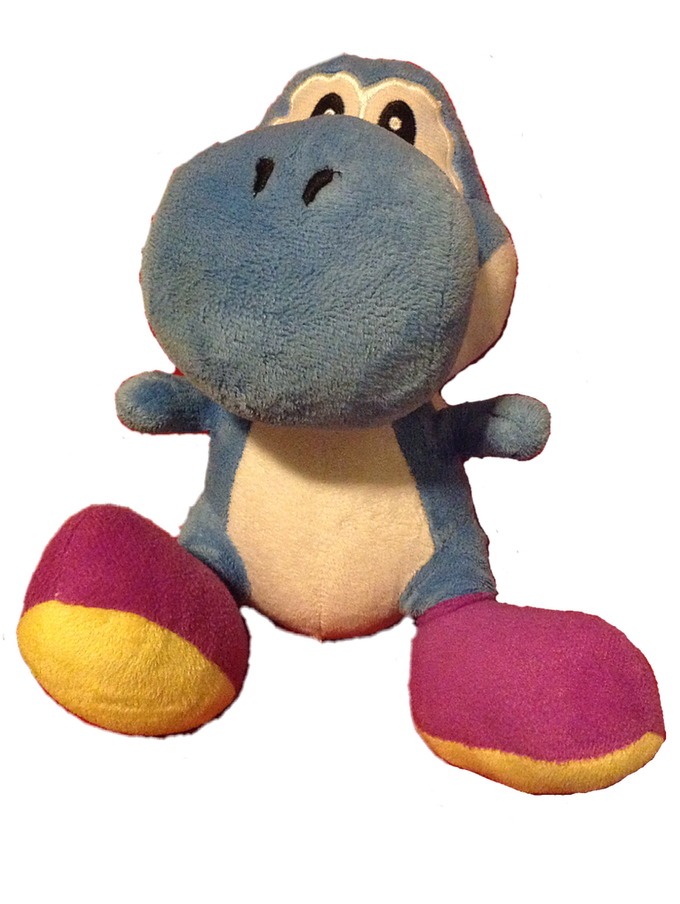 light blue yoshi plush