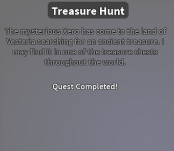 Treasure Hunt Vesteria Roblox Quest