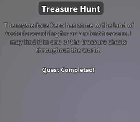 Vesteria Treasure Hunt Quest