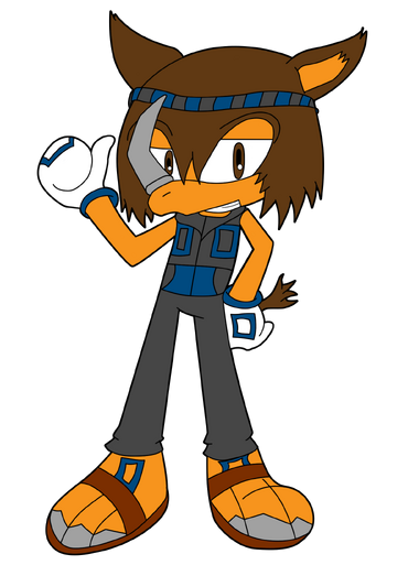 Rodney the Rhino flat colored
