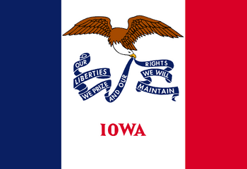 Current flag of Iowa