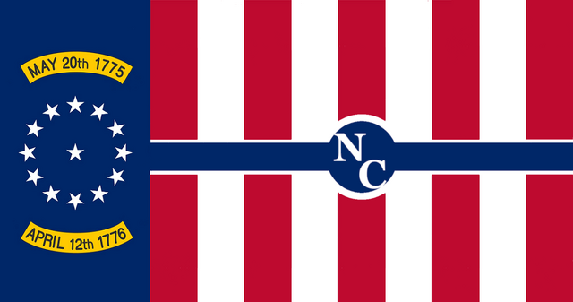 Image - North Carolina State Flag Proposal No 7 Designed By Stephen