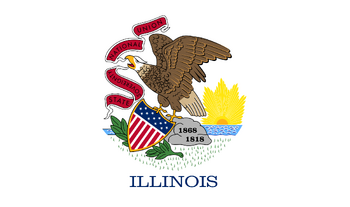 Current flag of Illinois