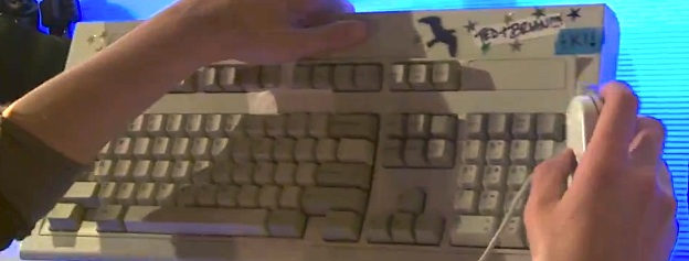 video game with keyboard