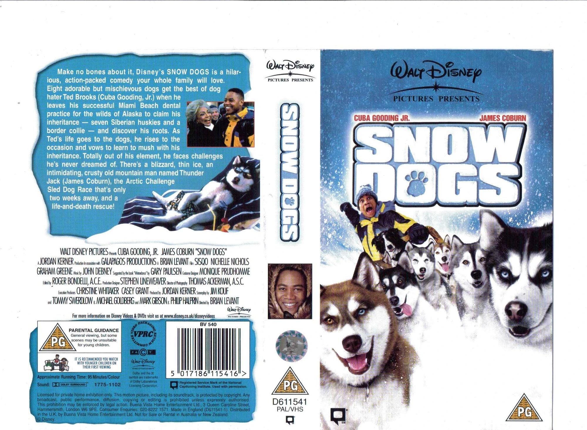 Snow Dogs (2002, UK Retail Tape) VHS and DVD Covers Wikia FANDOM