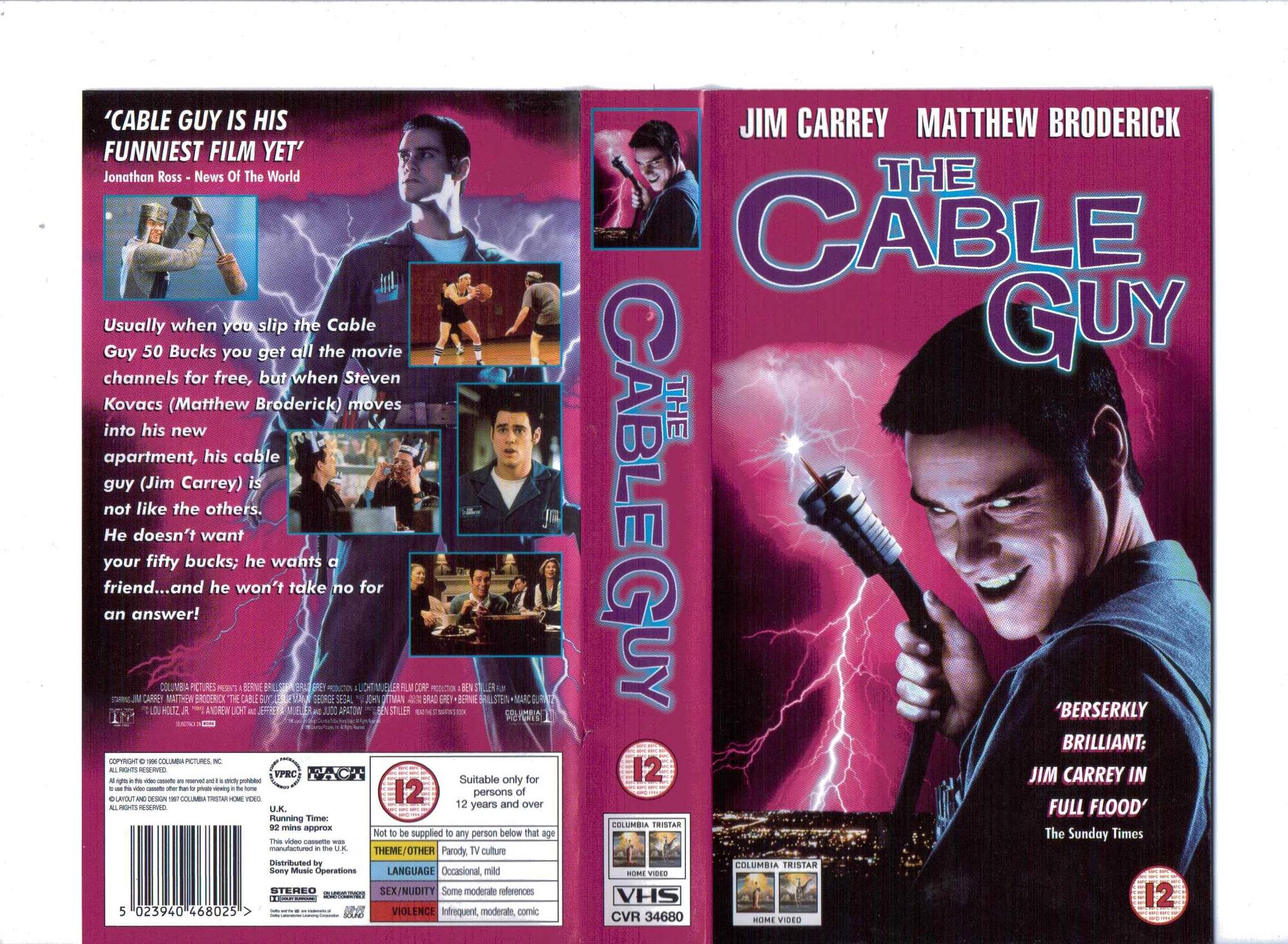 The Cable Guy (1997, Uk Retail Tape) 