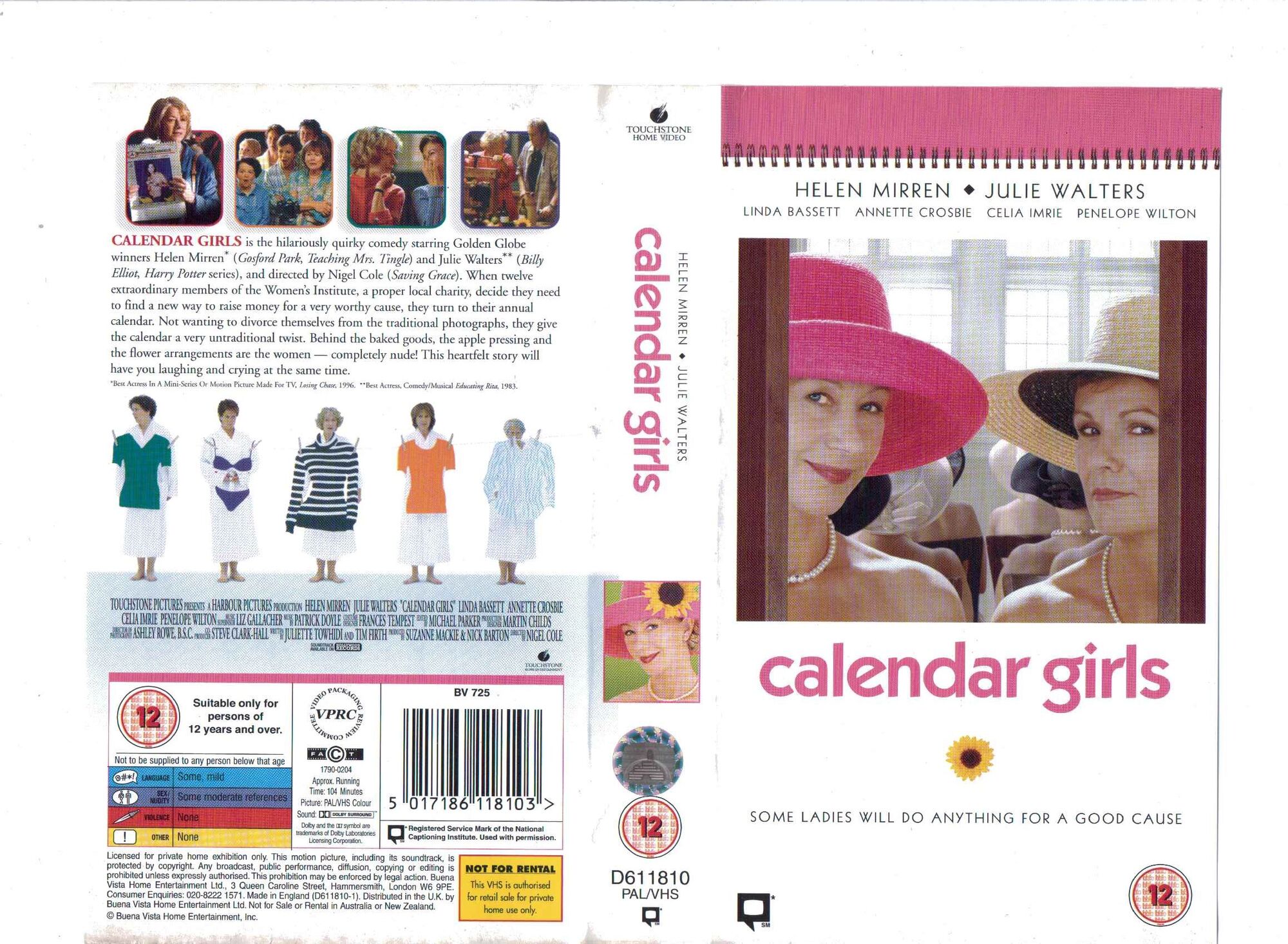 Image Calendar Girls.jpg VHS and DVD Covers Wikia FANDOM powered