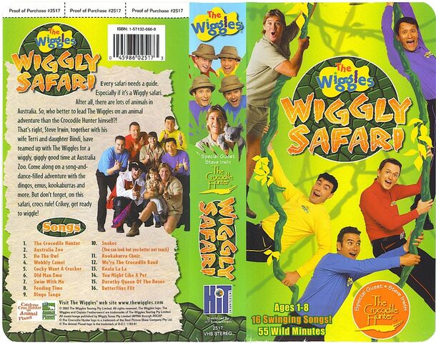 the wiggles wiggly safari vhs and dvd trailer