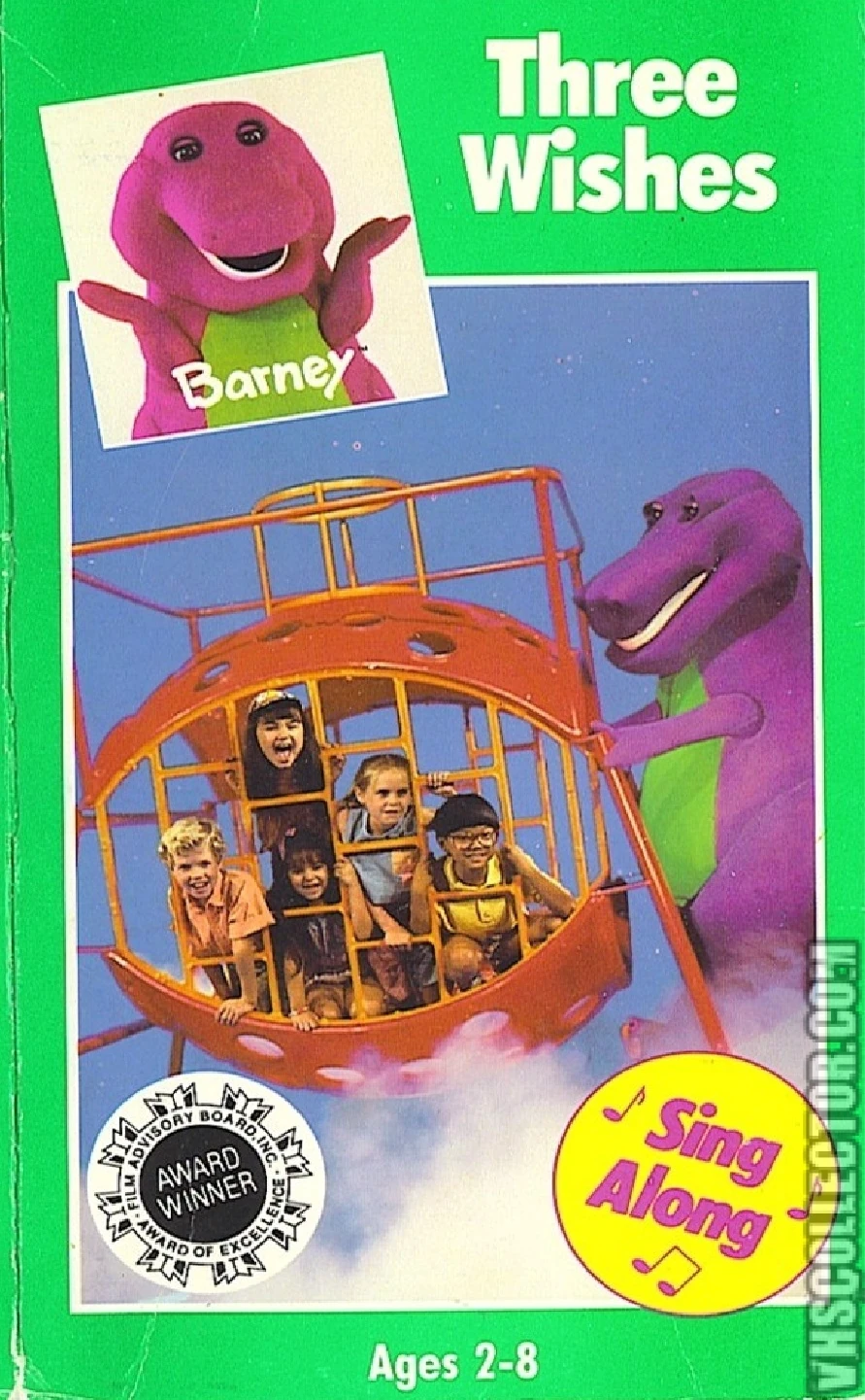Barney Three Wishes VHS 1992 Vhs and DVD Credits Wiki