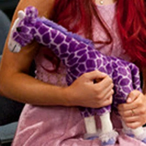 purple giraffe teddy